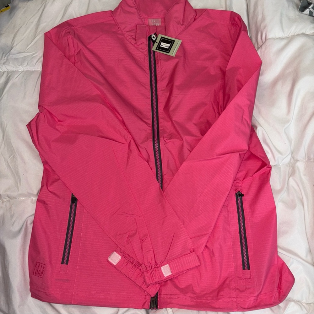 Kate Lord Women's Pink Windbreaker Large Jacket